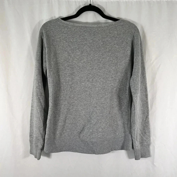 Under Armour Sweater Women's XS Grey Off the Shoulder UA Print Long Sleeve - Picture 6 of 8